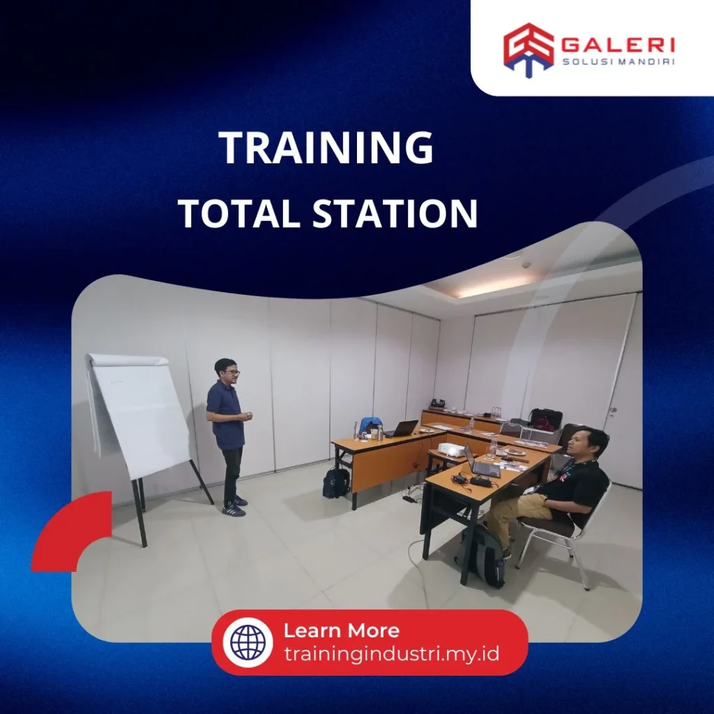 Training alat ukur total station